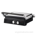 XXL حجم Panini Press Grill يفتح 180 درجة مع درجة حرارة قابلة للتعديل وتوقيت إفطار كهربائي ساندويتش شواء